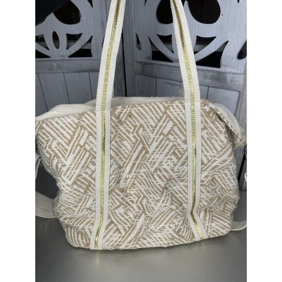 America And Beyond Sequin Embellished Floral Hand Beaded Crossbody Bag Tote - Picture 5 of 10